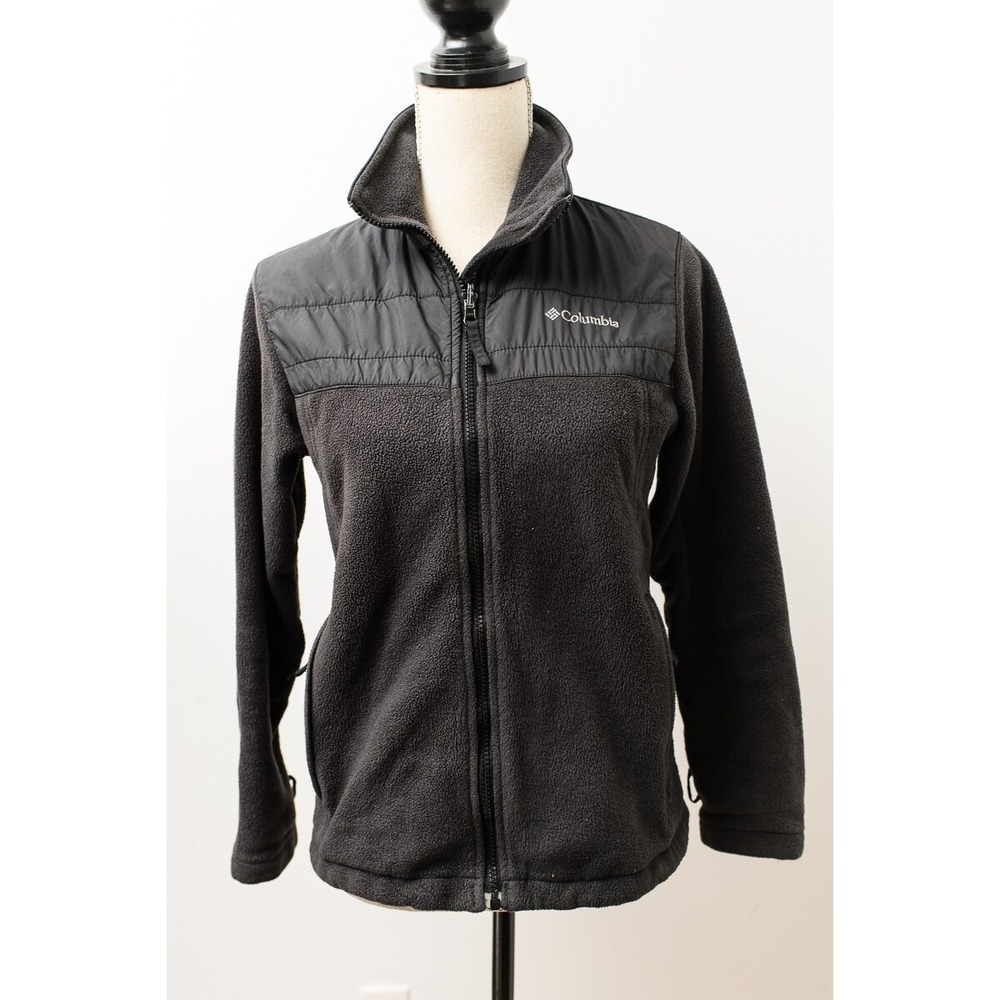 Women's Columbia Interchange Full Zip Fleece Jacket Black Small